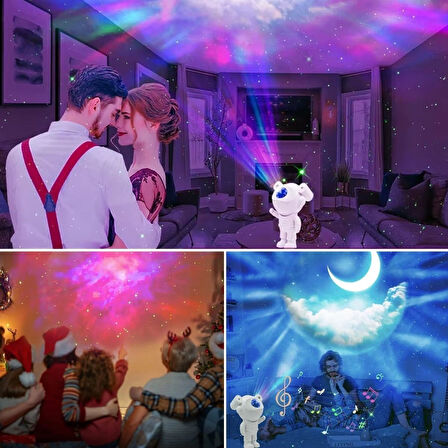 Stickerlı ,Kumandalı ASTRONOT Model Gece Lambası 