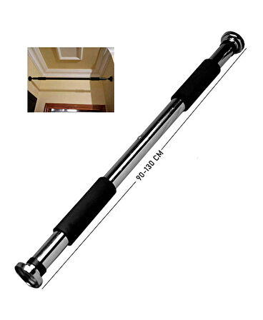 UZUN 90-130CM BARFİX DOOR WAY GYM BAR KORİDOR 100KG 