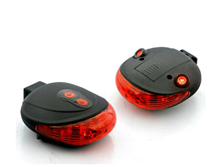 Lazer Güvenlik Şeritli Bisiklet Stop Lambası 