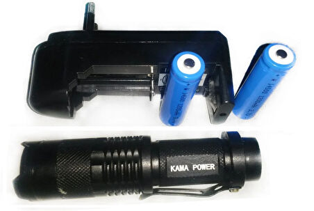 Zoomlu Şarjlı El Feneri KM-82 