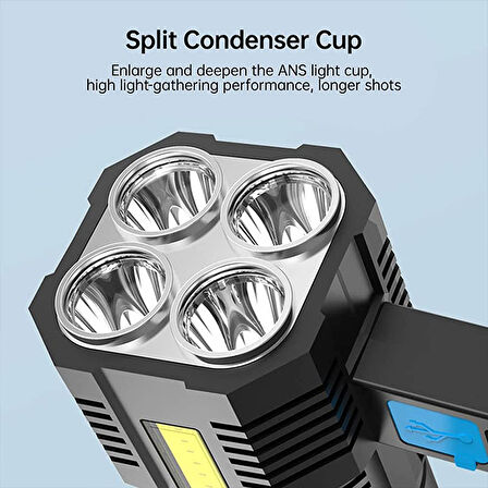 5W USB Şarjlı El Feneri 