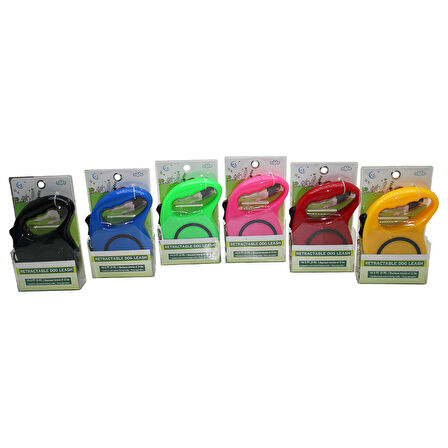 5MT KÖPEK TASMASI MAKARALI RETRACTABLE DOG LEASH PET SHOP 