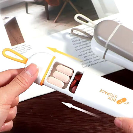 3 Bölmeli Taşınabilir Seyahat Tipi Hap Saklama Kutusu İlaç Saklama Kutusu 