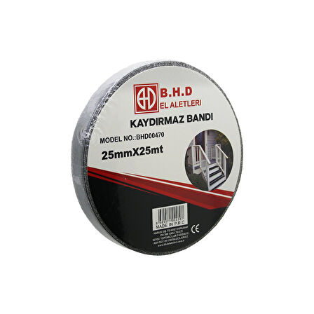 25MM X 25MT KAYDIRMAZ SİYAH BANT (4490)