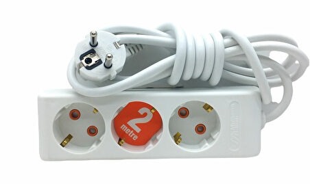 3LÜ 2MT.UZATMA KABLO GRUP PRİZ (4490)