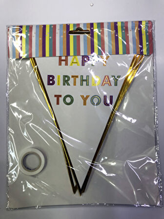 Happy Birthday To You Flama Bayrak Süs 
