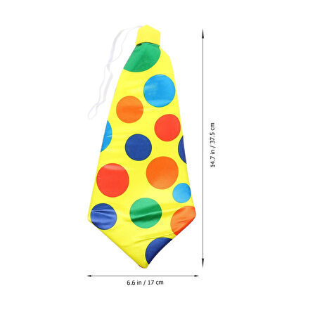 Palyaço Kravatı Lastikli Geniş Kesim 17x37 cm 