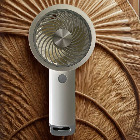 USB ile Şarj Olabilen 3 Ayarlı Fan Modlu Çanta Tipi El Fanı (4490)