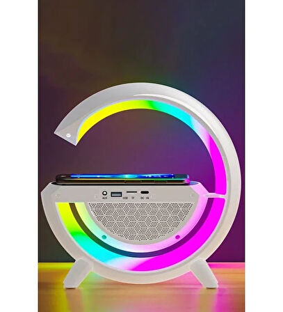 Kablosuz, Usb Bağlantılı, Ekstra Uzun Pil Ömürlü, 7 Renk Seçenekli Ambiyans Işığı,Telefon Şarj Standı BT2301  