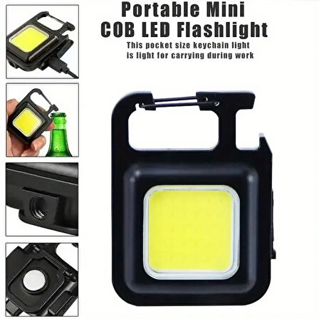Anahtarlıklı Fener Fener Cob Led  