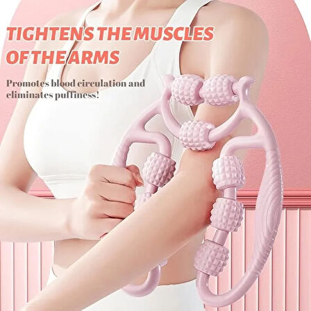 9 Tekerlekli Boyun Bacak Ayak Bel Masaj Aleti Çok Fonksiyonlu Manuel  