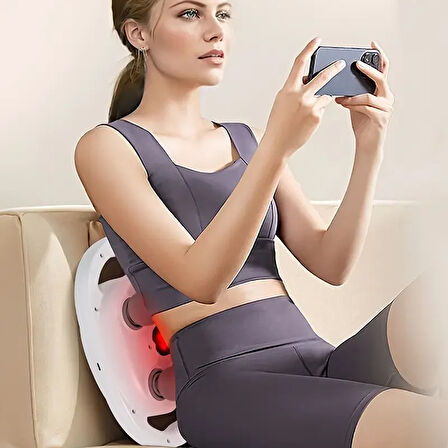 6 Başlıklı Şarjlı Isıtmalı Masaj Aleti  