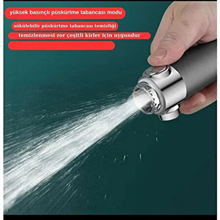 Yeni Nesil Çok Masajlı Fonksiyonlu Ayarlanabilir Arıtmalı Krom Kaplı Duş Başlığı El Duşu  