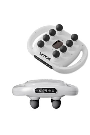 8 Başlıklı Şarjlı Isıtmalı Masaj Aleti  