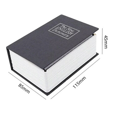 Kitap Görünümlü Metal Kasa Kumbara Tipi  