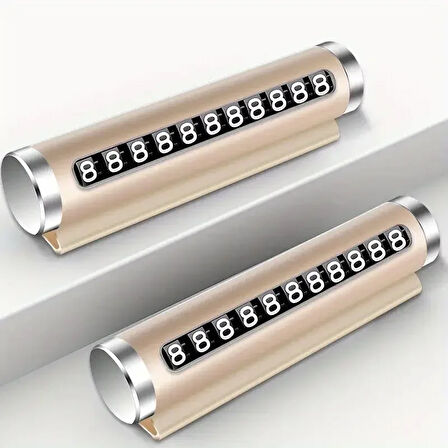 Telefon Numarası Plaka Silindiri Ayarı Renkli Metal Alüminyum Araba Geçici Park Kartı Evrensel Moda Oto Aksesuarları  