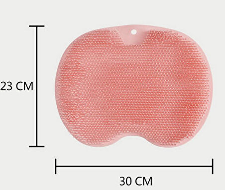 Vantuzlu Banyo Sırt Fırçası ve Masaj Matı (4490)