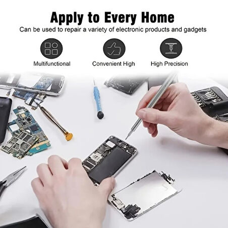 25 Parça Çok Fonksiyonlu Hassas Tornavida Seti (4490)