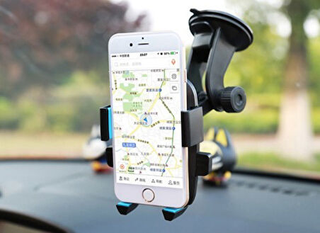 Araç İçi Cam ve Torpido Vantuzlu Telefon Tutucu (4490)