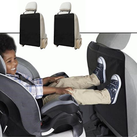 Oto Koltuk Arkası Koruyucu Kılıf 2&amp;apos;li Araba Koltuk Arkası Kılıfı (4490)