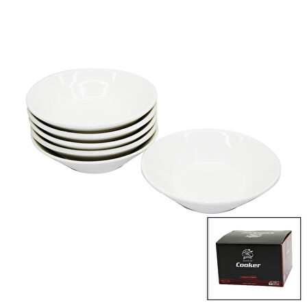 CKR-4144 6 PARÇA  PORSELEN ÇAY TABAK (4490)