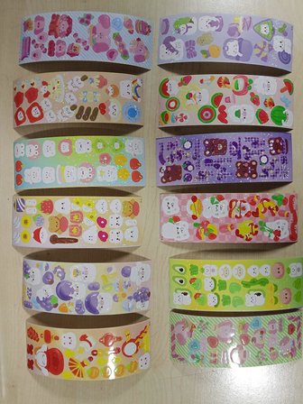 5 Adet 12 cm x 4 cm Çıkartma Lazer Sticker Seti Defter Telefon Süsü