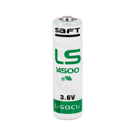 Saft LS 14500 3.6V  AA Size Lithium Pil Li-SOCI2 (491491)