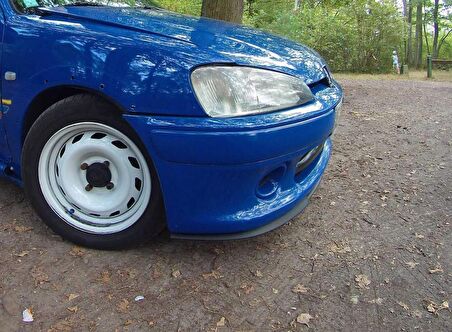 Peugeot 106 uyumlu ÇUPRA Ön Tampon Lipi Cupra Lip 3 Parça