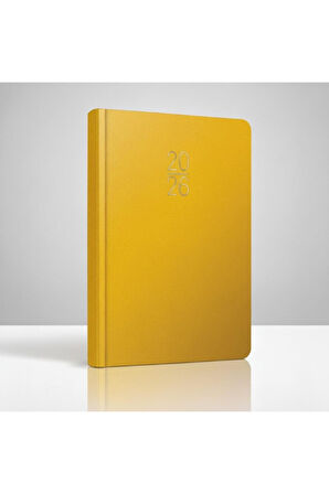 2026 107-ECK İplik Dikişli - Sert Kapak 17x24 Günlük Ajanda-336 Sayfa (Türkçe-İngilizce-Almanca-Rusç