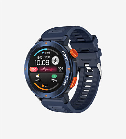 LinkTech S93 Premium Süper Amoled LT Watch Akıllı Saat (Koyu Mavi)