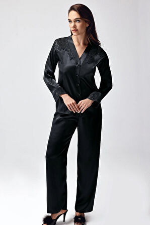 Freshness 9950-PT Saten Dantel Detaylı Pijama Takımı