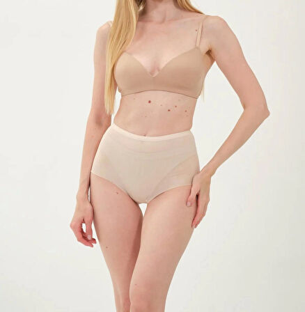 Freshness 0025 Lazer Kesim Tül Yüksek Bel Bato Korse