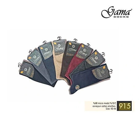 915 Erkek Mikro Modal Core Spun Pamuk Çorap