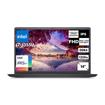 Dell Vostro 3530 i7-1355U 16 GB 1 TBSSD Iris Xe Graphics 15.6" FHD FreeDos Notebook N1601PVNB3530UAT8