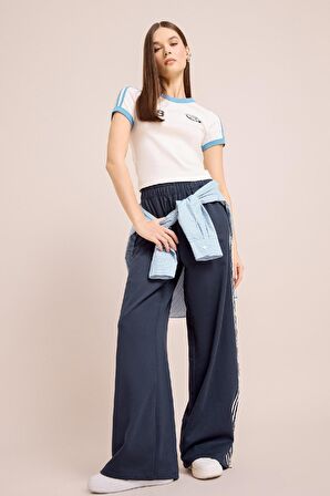 DeFacto Coool Fitted Baskılı Ribana Kısa Kollu Tişört E0334AX25SMWT32