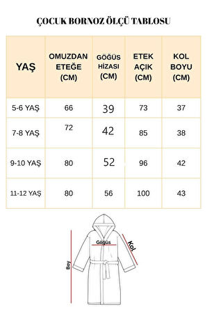 Kapşonlu Unisex &amp;#37;100 Pamuklu Çocuk Banyo Bornozu Fox