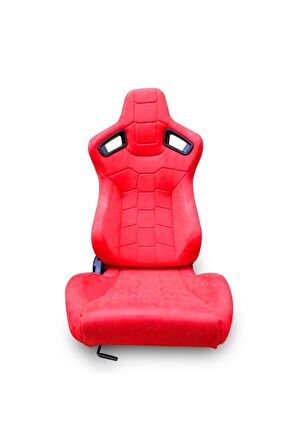 Spor Koltuk Recaro Model Alcantara Kırmızı 1 Takım 2 Adet