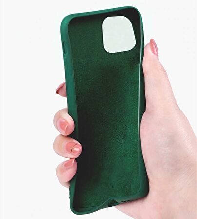 Gpack Apple iPhone 12 Kılıf LSR Lansman Görünüm İçi Süet Silikon