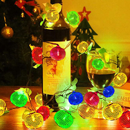 Parti ve Özel Gün Dekorasyonu Top Led Kandil Şeklinde Aydınlatma (5224)