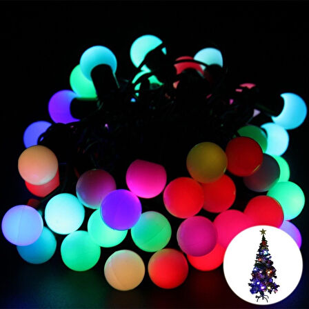 Dekoratif Minik Top 40 Ledli Dekoratif Dolama Led Işık (RGB) (5224)