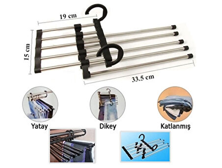 Magic Hanger 5in1 Pantolon Askısı (5224)