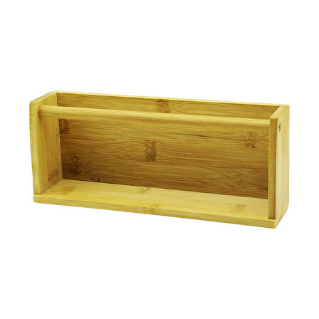 AHŞAP BAMBU  DUVAR RAFI   MIKNATISLI MONTAJ   10.2 X 25CM - Y: 5--6CM (5224)
