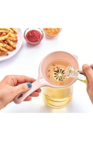 Pratik İnce Elekli Mutfak Gereci Sıvı Yağ Süzgeci (5224) AZ-52247788830