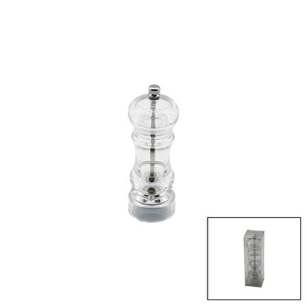 KÜÇÜK   ŞEFFAF MİKA KRİSTAL PLASTİK  BAHARAT ÖĞÜTÜCÜ (5224)