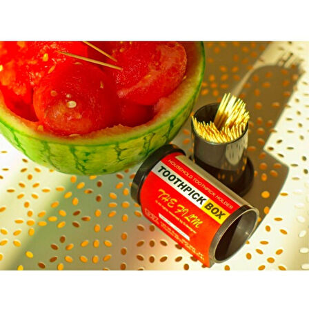 Dörtgen Fotoğraf Filmi Şeklinde Kürdanlık Kürdan Tutucu Kutu (5224)