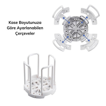 Tabak Bardak Kase Standı Bulaşık Kurutma Tutucu Mutfak Düzenleyici Organizatör (5224)