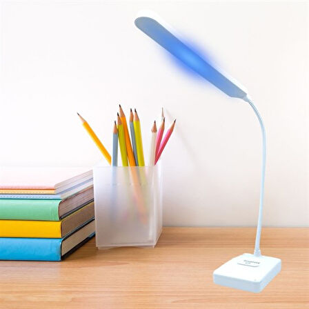İnce Uzun USBli Dokunmatik 3 Kademeli 360 Derece Özel Göz Korumalı led Lityum Masa Lambası (5224) AZ-52247926410