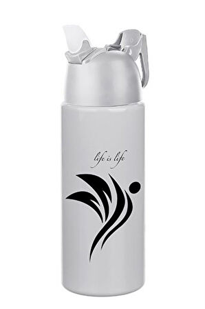 Kilitlenebilen Matara Güvenlikli Suluk Sporcu Matarası Spor Su Şişesi İçecek Şişesi 700ml (5224) AZ-52244046150