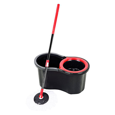13LT - SİYAH - ŞİRİNK OTOMATİK DÖNERLİ KOVA MOP TEMİZLK SETİ (5224) AZ-5224Gok210796