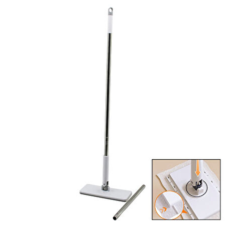 OTOMATİK BEZ DEĞİŞTİREN MOP SAP ÇEK=BEZ BIRAK - SAP İT=BEZ TUT 360° BAŞLIK=9.5X25CM- SAP:115CM (5224) AZ-5224Gok210907